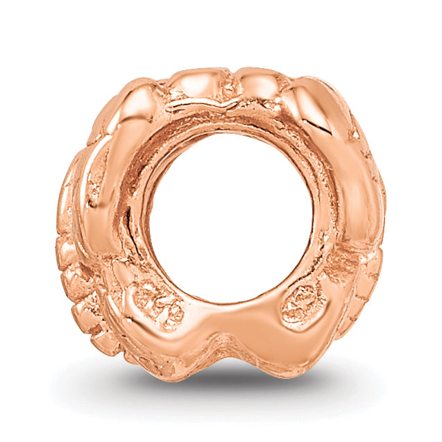 Sterling Silver Reflections Rose Gold-plated Butterfly Bead