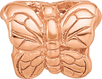Sterling Silver Reflections Rose Gold-plated Butterfly Bead