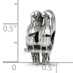 Sterling Silver Reflections Love Birds Bead