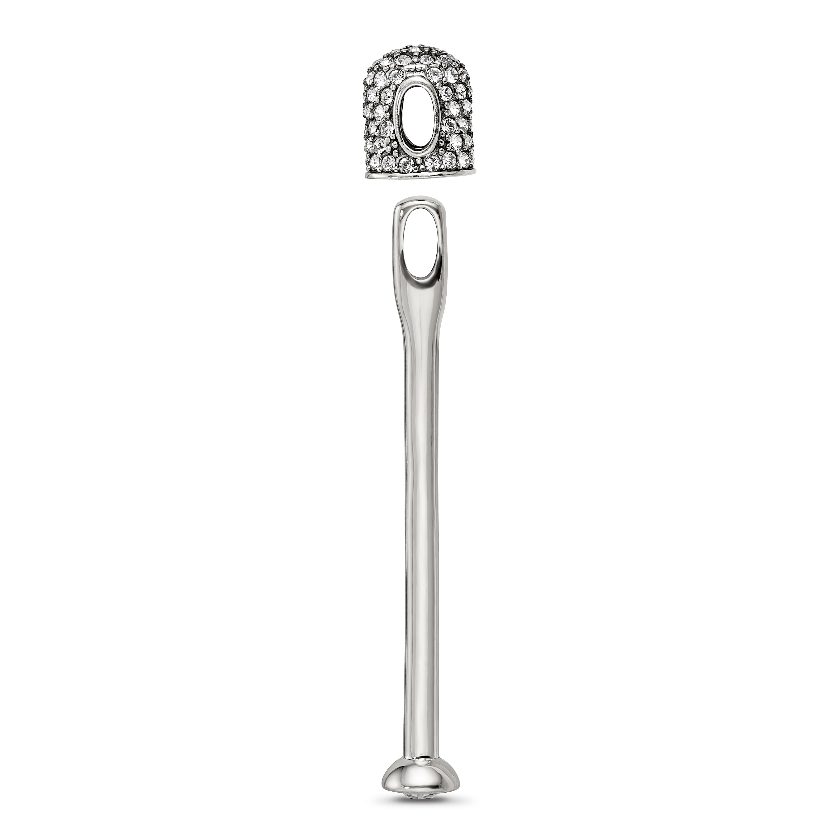 Sterling Silver Reflections Clear Crystal Top Pendant Secondary image