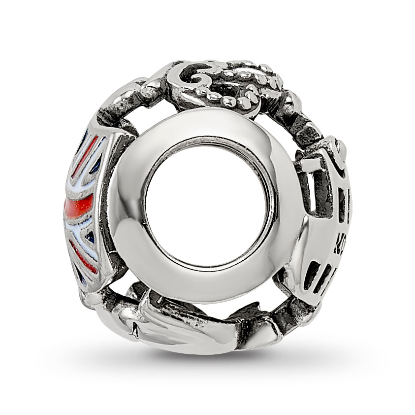 Sterling Silver Reflections Enameled England Theme Bead Secondary image