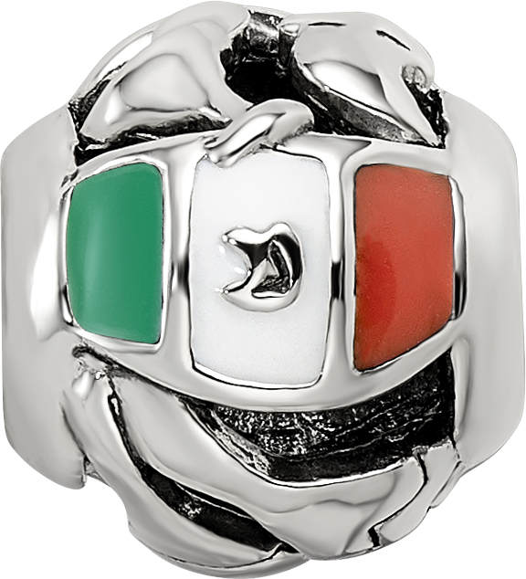 Sterling Silver Reflections Enameled Mexico Theme Bead