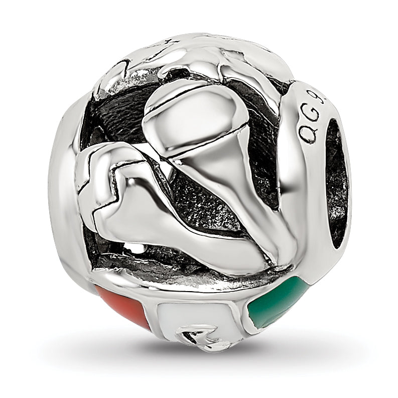 Sterling Silver Reflections Enameled Mexico Theme Bead