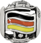 Sterling Silver Reflections Enameled Germany Theme Bead