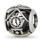 Sterling Silver Reflections Enameled Germany Theme Bead
