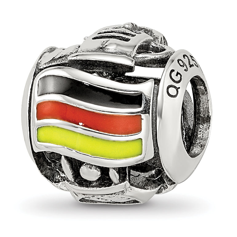 Sterling Silver Reflections Enameled Germany Theme Bead Main image
