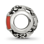 Sterling Silver Reflections Enameled French Theme Bead