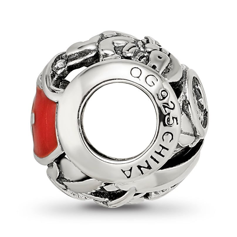 Sterling Silver Reflections Enameled Switzerland Theme Bead Secondary image