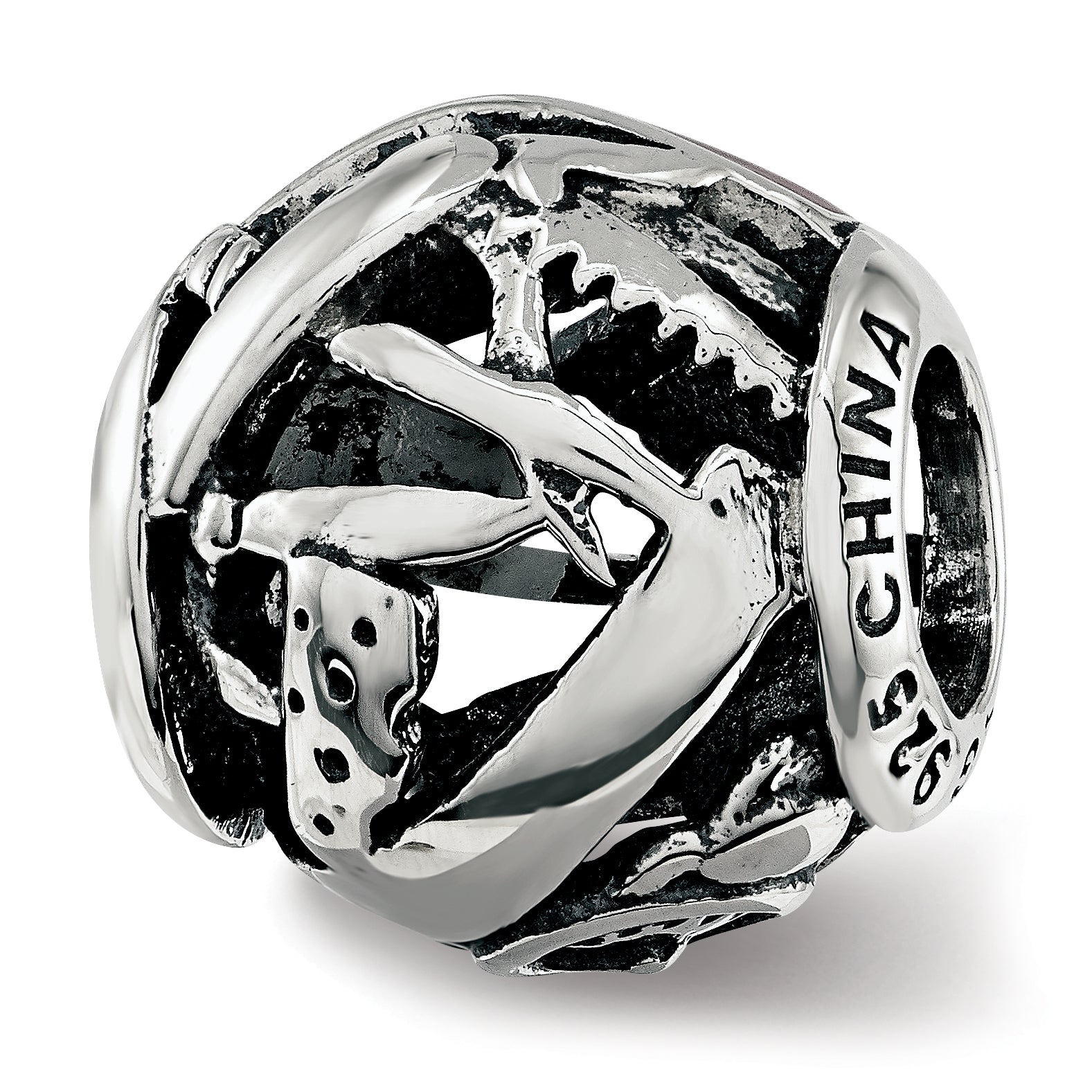 Sterling Silver Reflections Enameled Switzerland Theme Bead