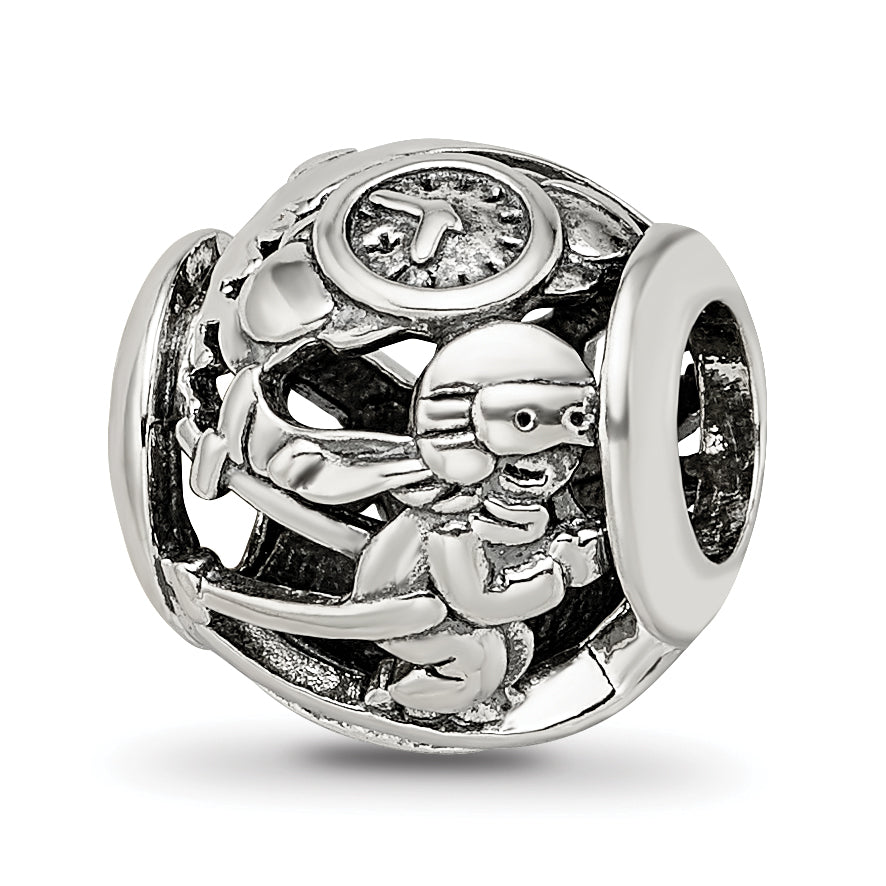 Sterling Silver Reflections Enameled Switzerland Theme Bead