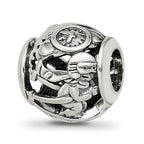 Sterling Silver Reflections Enameled Switzerland Theme Bead