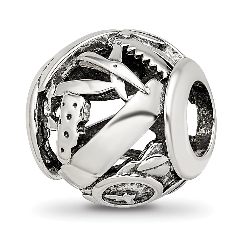 Sterling Silver Reflections Enameled Switzerland Theme Bead