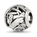 Sterling Silver Reflections Enameled Switzerland Theme Bead