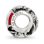 Sterling Silver Reflections Enameled Canada Theme Bead