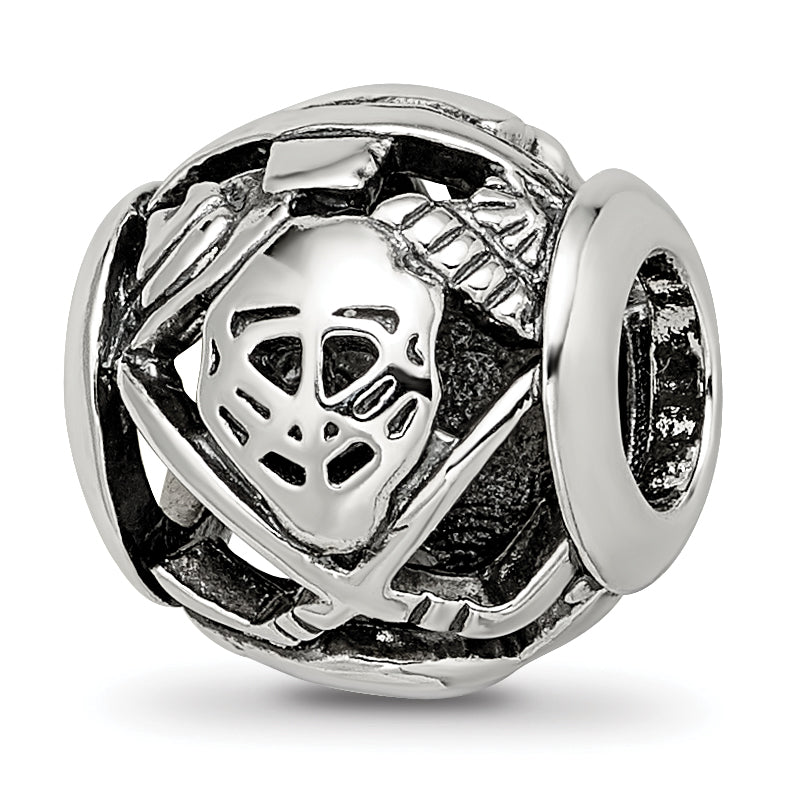 Sterling Silver Reflections Enameled Canada Theme Bead