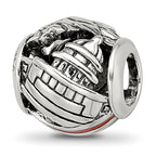 Sterling Silver Reflections Enameled USA Theme Bead