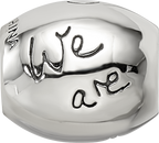 Sterling Silver Reflections Antiqued We Are Family Flower Bead