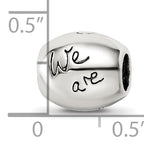 Sterling Silver Reflections Antiqued We Are Family Flower Bead