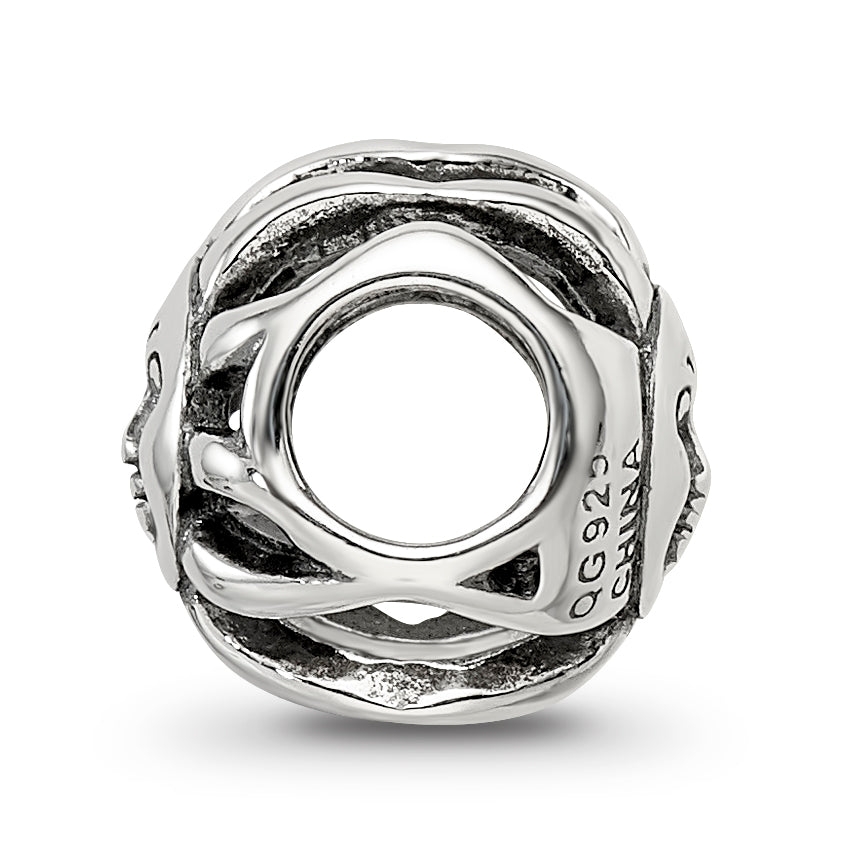 Sterling Silver Reflections Sun with A Face Bead Secondary image