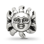 Sterling Silver Reflections Sun with A Face Bead