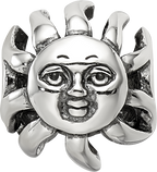 Sterling Silver Reflections Sun with A Face Bead