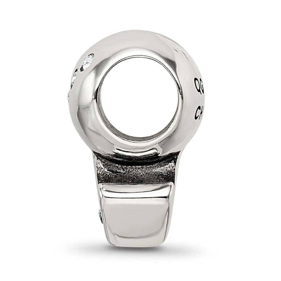 Sterling Silver Reflections Crystals Boy Symbol Bead Secondary image