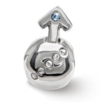 Sterling Silver Reflections Crystals Boy Symbol Bead