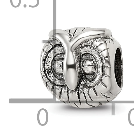 Sterling Silver Reflections Owl Head Bead