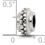 Sterling Silver Reflections Polished Grooved Gripper Bead