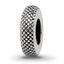 Sterling Silver Reflections Antiqued Textured Gripper Bead