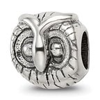 Sterling Silver Reflections Owl Head Bead