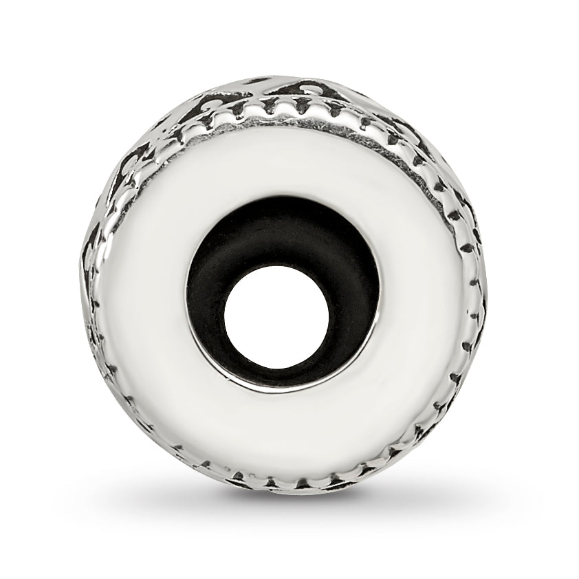 Sterling Silver Reflections Antiqued Bali Gripper Bead