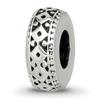Sterling Silver Reflections Antiqued Bali Gripper Bead