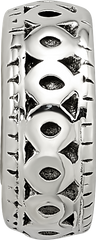 Sterling Silver Reflections Antiqued Bali Gripper Bead