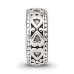 Sterling Silver Reflections Antiqued Bali Hearts Gripper Bead
