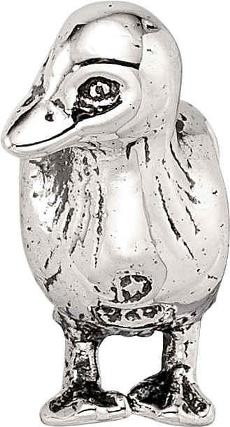 Sterling Silver Reflections Duck Bead