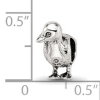 Sterling Silver Reflections Duck Bead