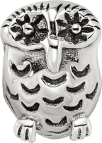 Sterling Silver Reflections Owl Bead