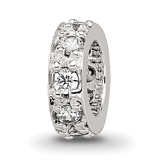 Sterling Silver Reflections CZ Spacer Bead Main image