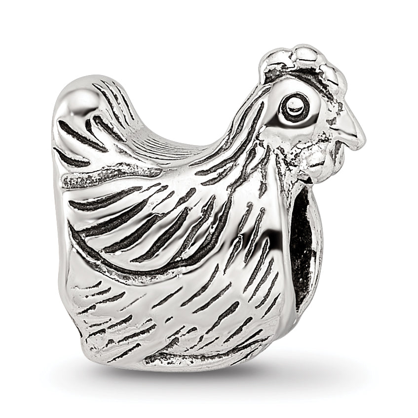 Sterling Silver Reflections Chicken Bead Main image