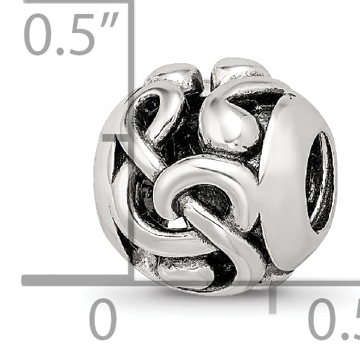 Sterling Silver Reflections Musical Notes Bead