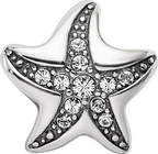 Sterling Silver Reflections Crystal Starfish Bead