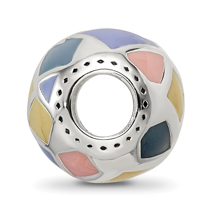 Sterling Silver Reflections Pink,Yellow & Lavender Enameled, Silver IP-Pl Secondary image