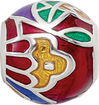 Sterling Silver Reflections City Impressions Mexico Moasic Enamel Bead