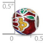 Sterling Silver Reflections City Impressions Mexico Moasic Enamel Bead