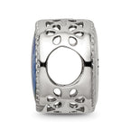 Sterling Silver Reflections Rhodium-plated February Flower Bead