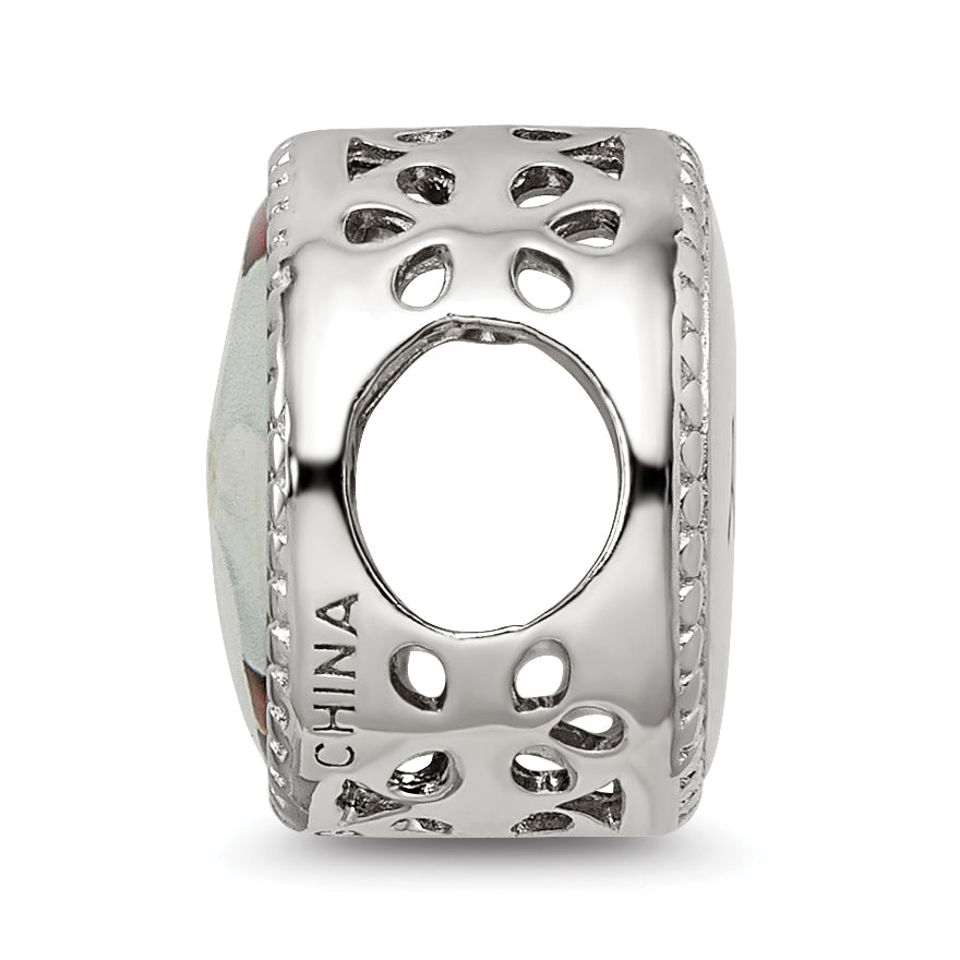 Sterling Silver Reflections Rhodium-plated May Flower Bead Secondary image