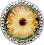 Sterling Silver Reflections Rhodium-plated October Flower Bead