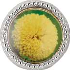 Sterling Silver Reflections Rhodium-plated November Flower Bead