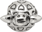 Sterling Silver Reflections Antiqued Turtle Bead